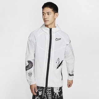 Jachete Nike Windrunner Wild Run Running Barbati Albi | HTEW-46258